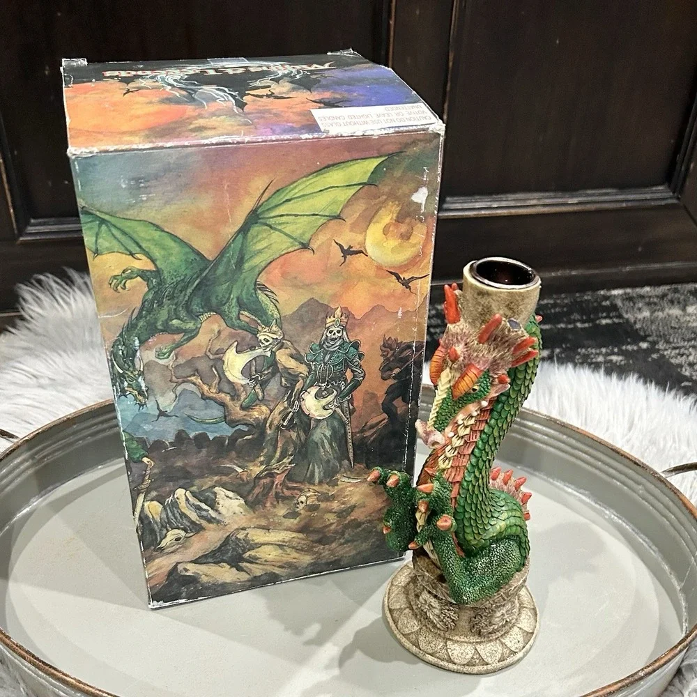 Vintage Rare Myth & Legends Summit Collection Dragon‎ Candle Stick Holder
